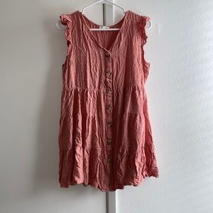 Babydoll pink dress, size L